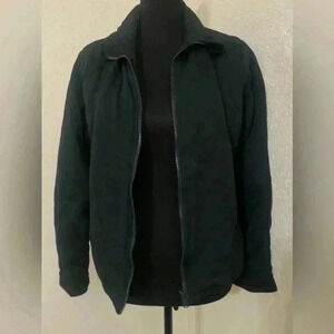 Three Dots Women's Size S Quilted Step-Hem Knit Jacket Black